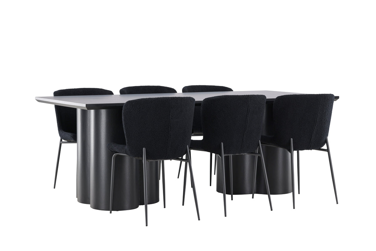 Olivia Matbord med Modesto Stolarna – MDF
