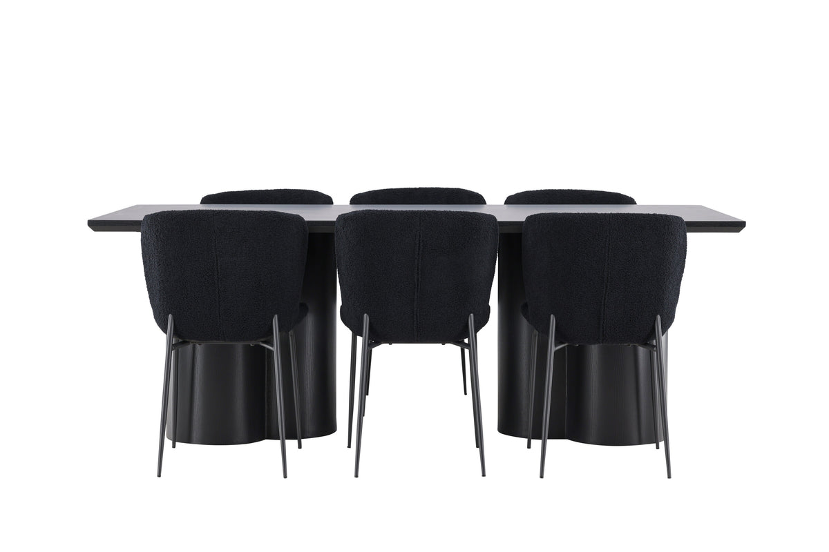 Olivia Matbord med Modesto Stolarna – MDF
