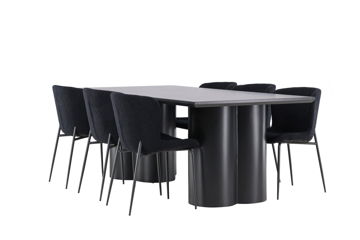 Olivia Matbord med Modesto Stolarna – MDF