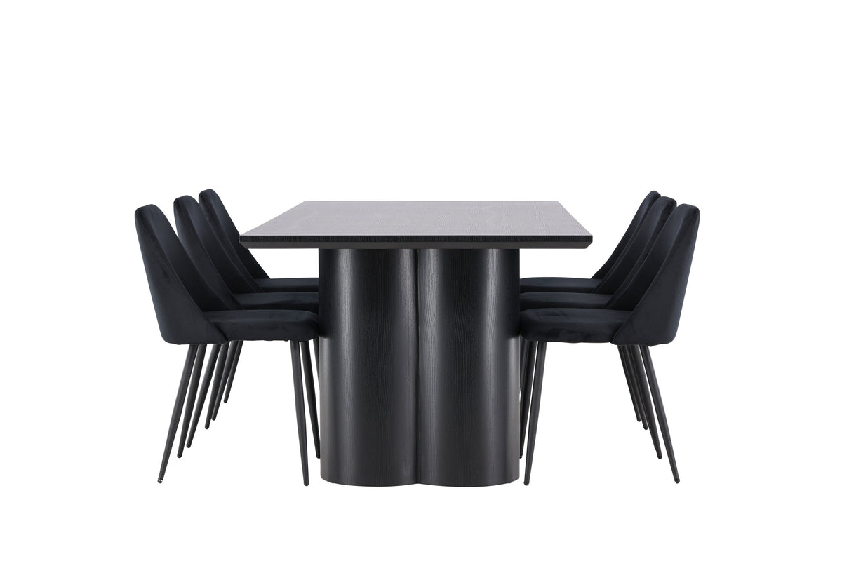Olivia Matbord med Night Stolarna – MDF