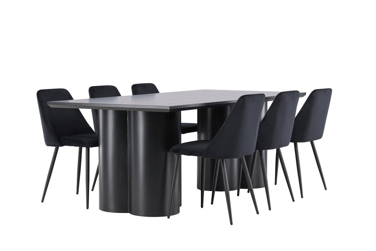 Olivia Matbord med Night Stolarna – MDF