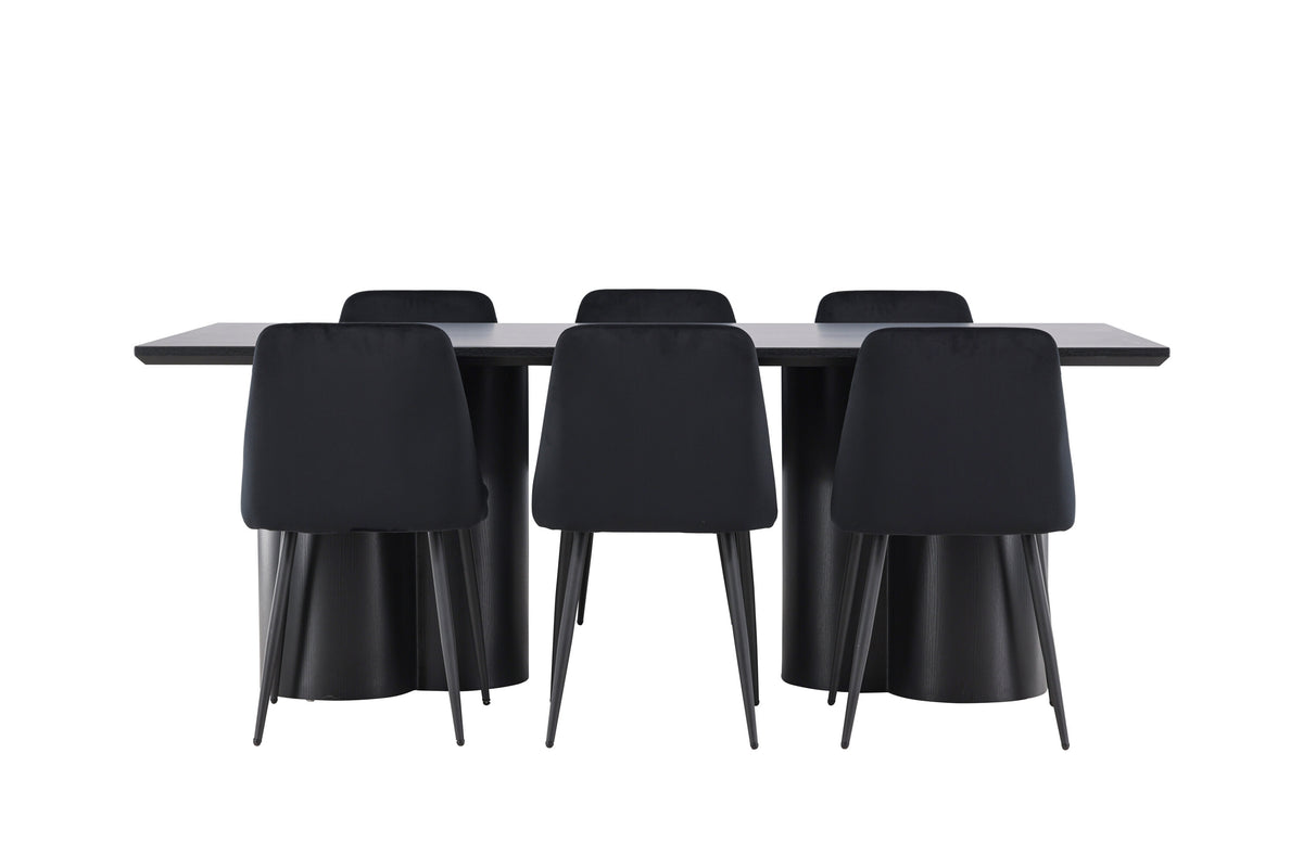 Olivia Matbord med Night Stolarna – MDF