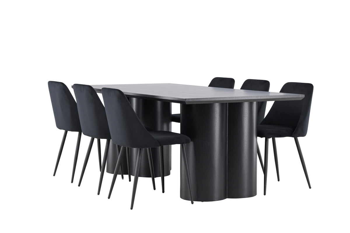 Olivia Matbord med Night Stolarna – MDF