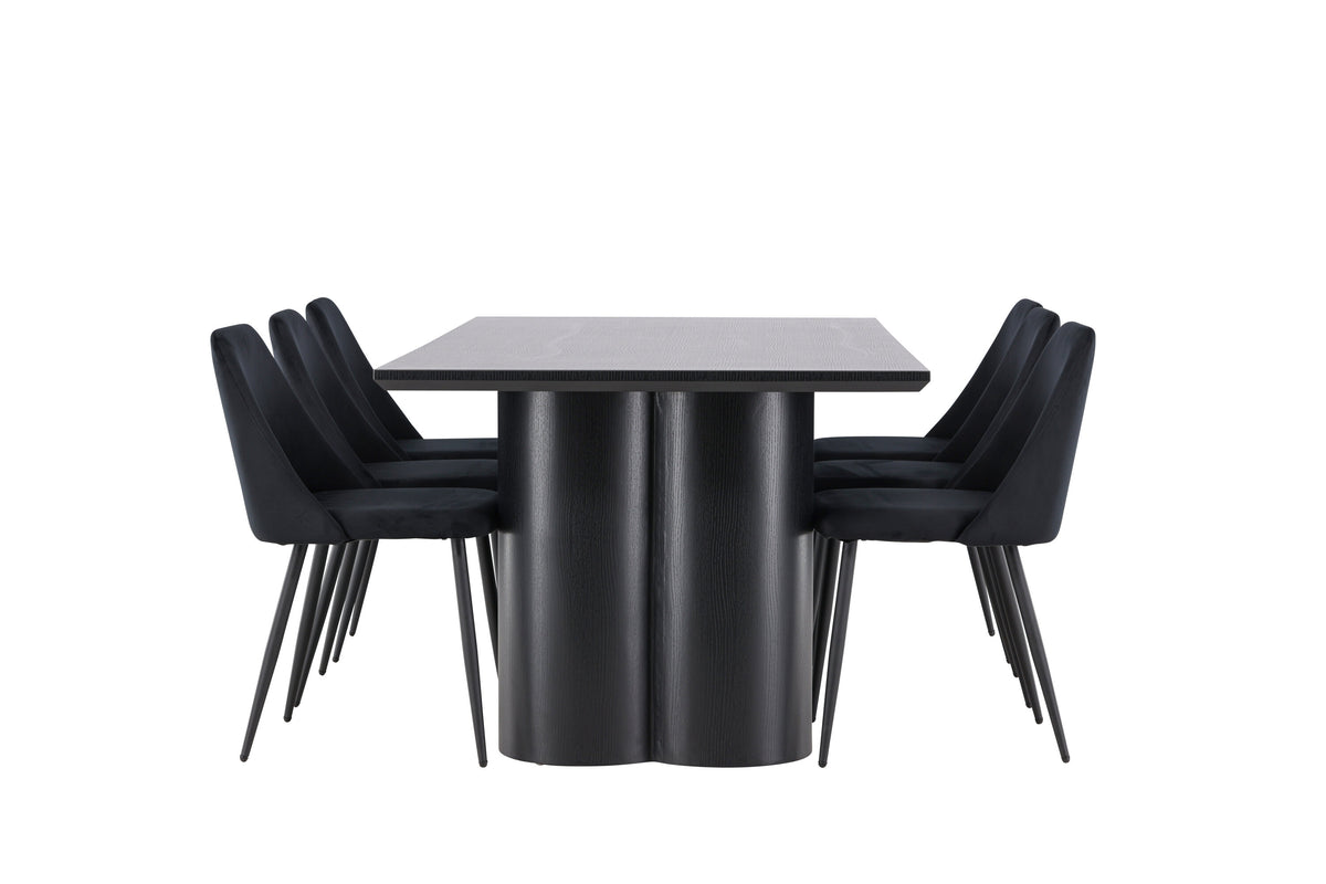 Olivia Matbord med Night Stolarna – MDF