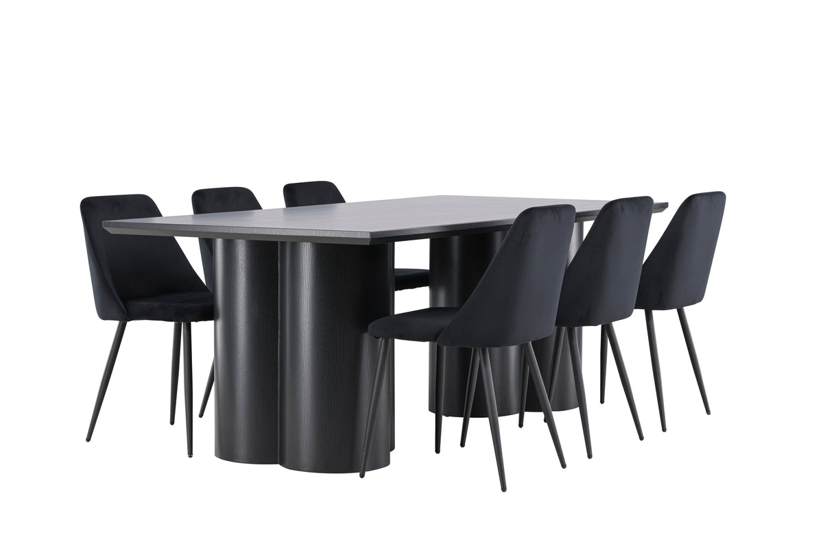 Olivia Matbord med Night Stolarna – MDF