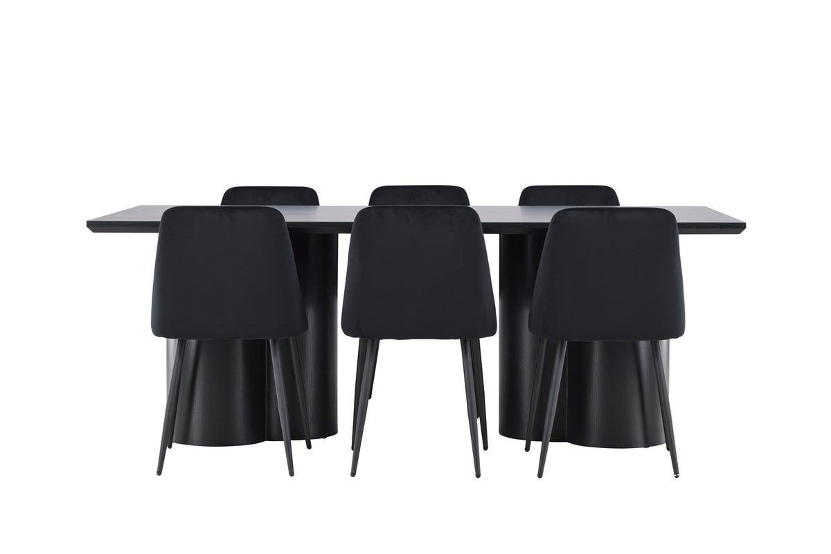 Olivia Matbord med Night Stolarna – MDF