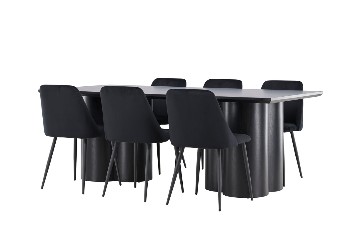 Olivia Matbord med Night Stolarna – MDF