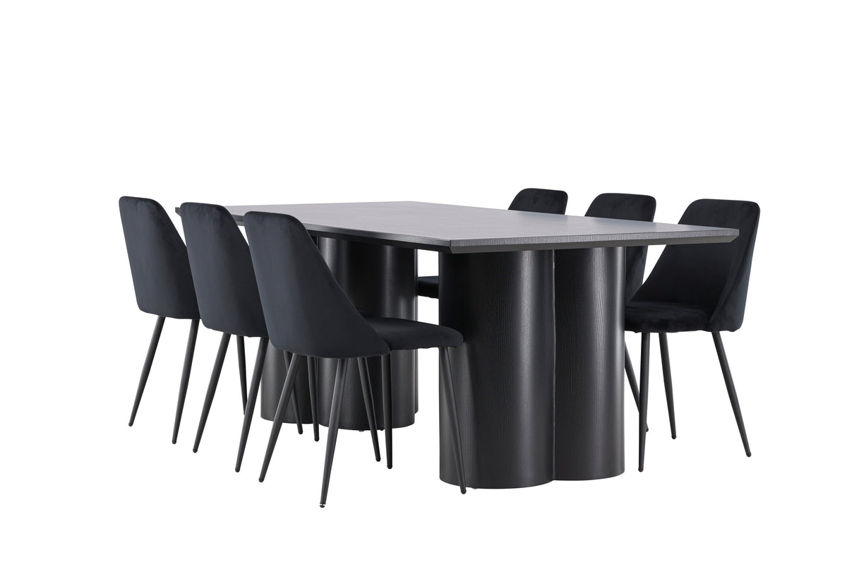 Olivia Matbord med Night Stolarna – MDF