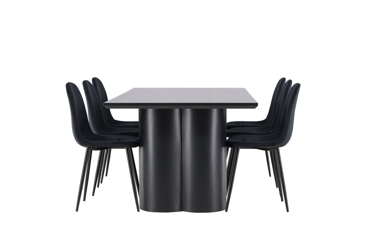 Olivia Matbord med Polar Stolarna – MDF