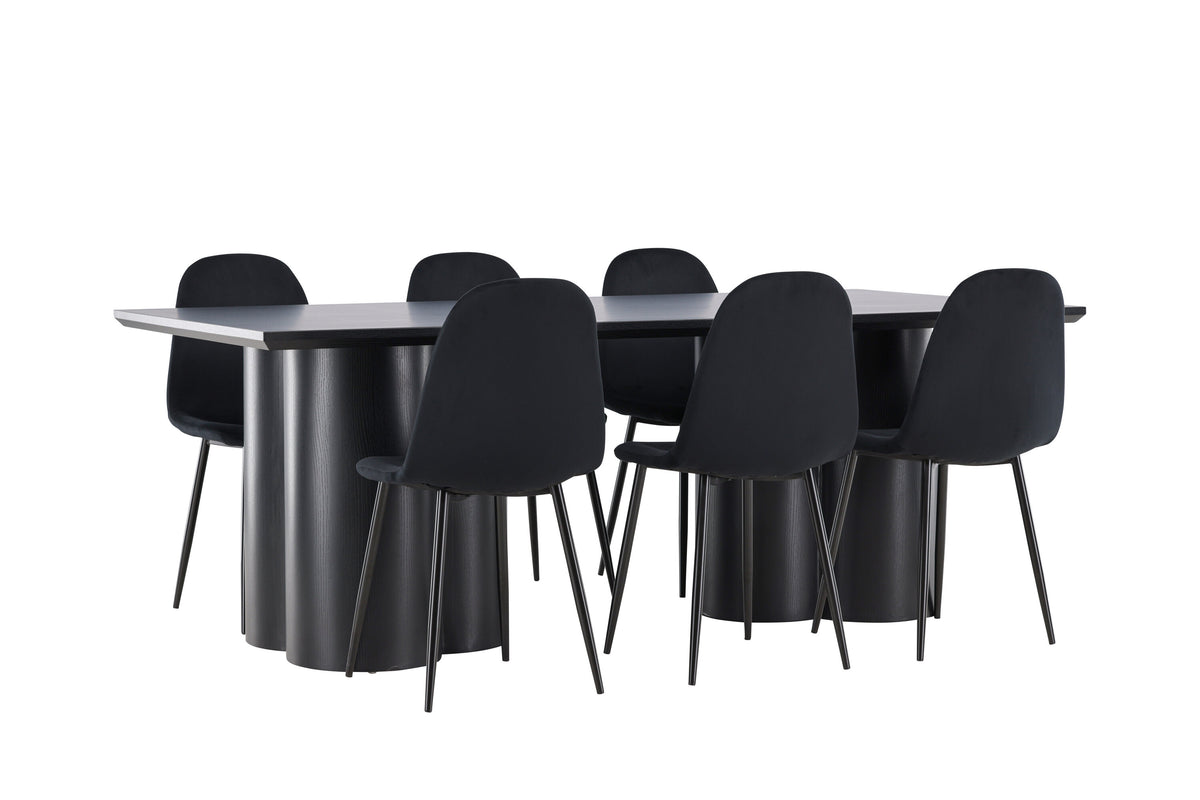 Olivia Matbord med Polar Stolarna – MDF