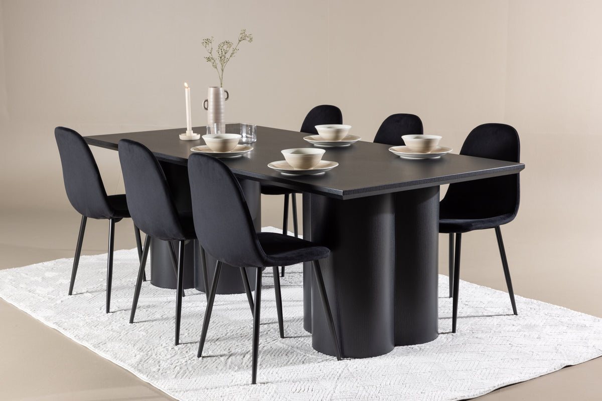 Olivia Matbord med Polar Stolarna – MDF