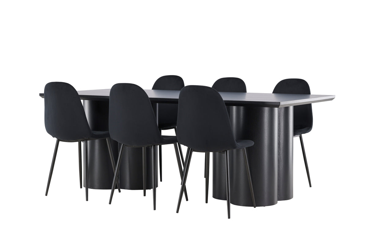 Olivia Matbord med Polar Stolarna – MDF