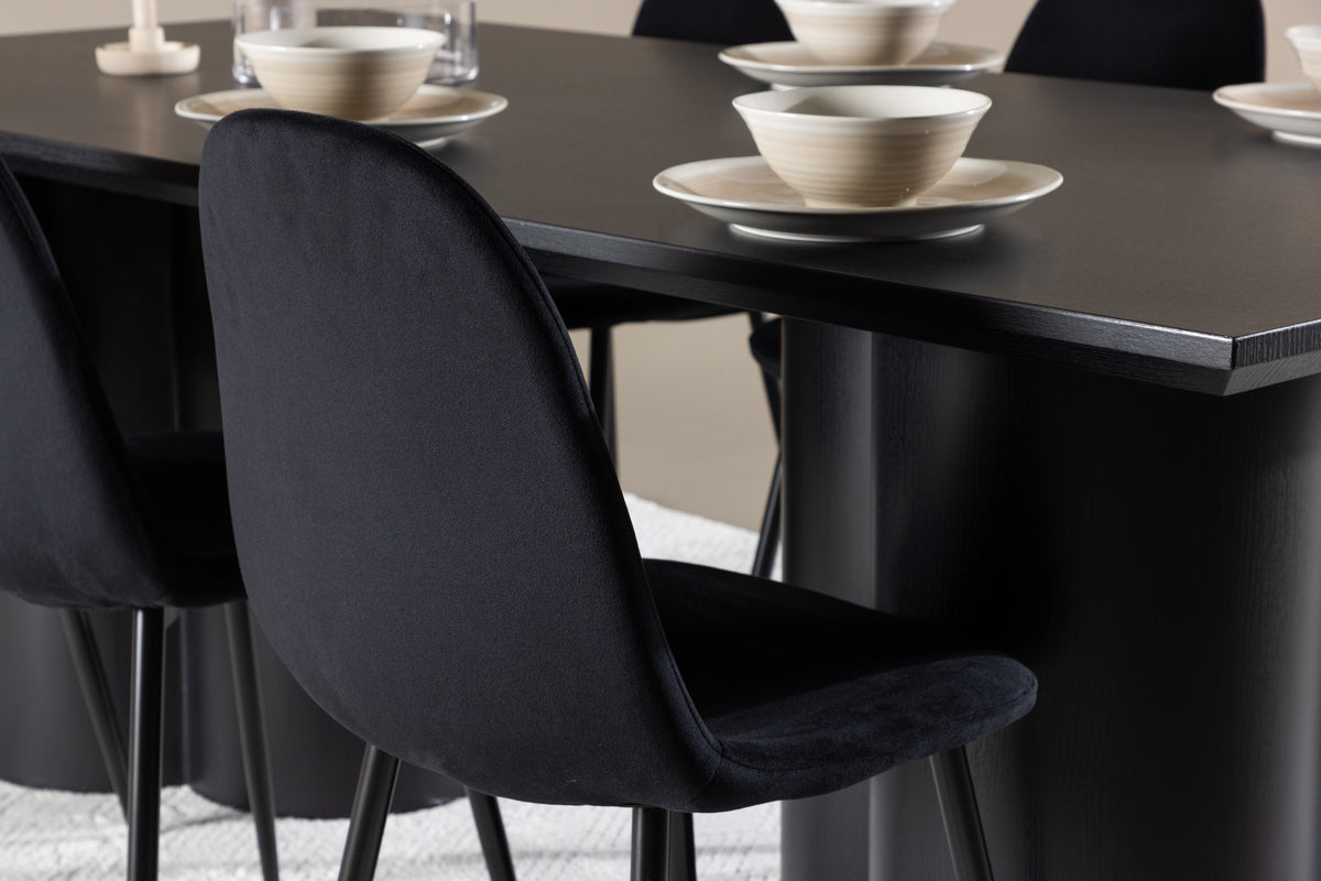 Olivia Matbord med Polar Stolarna – MDF