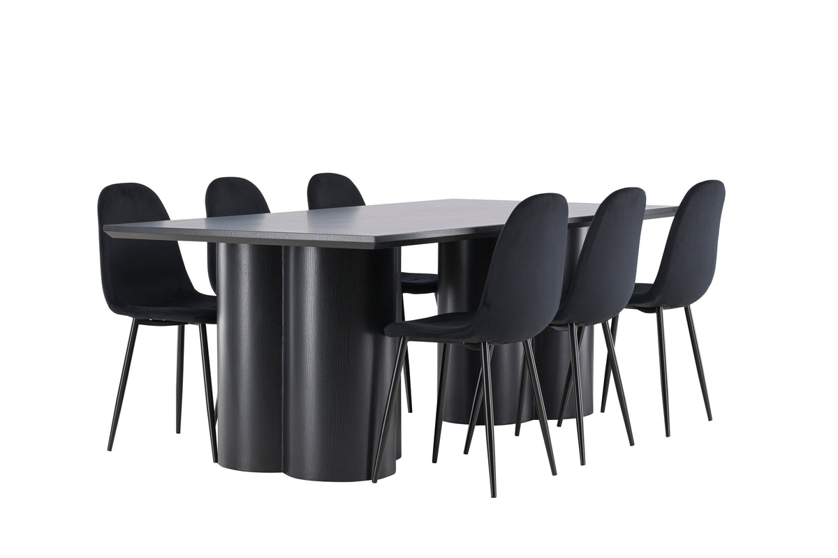 Olivia Matbord med Polar Stolarna – MDF