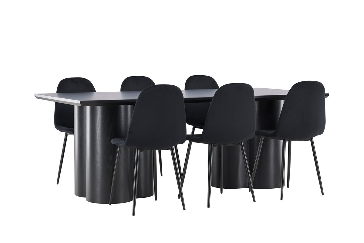 Olivia Matbord med Polar Stolarna – MDF