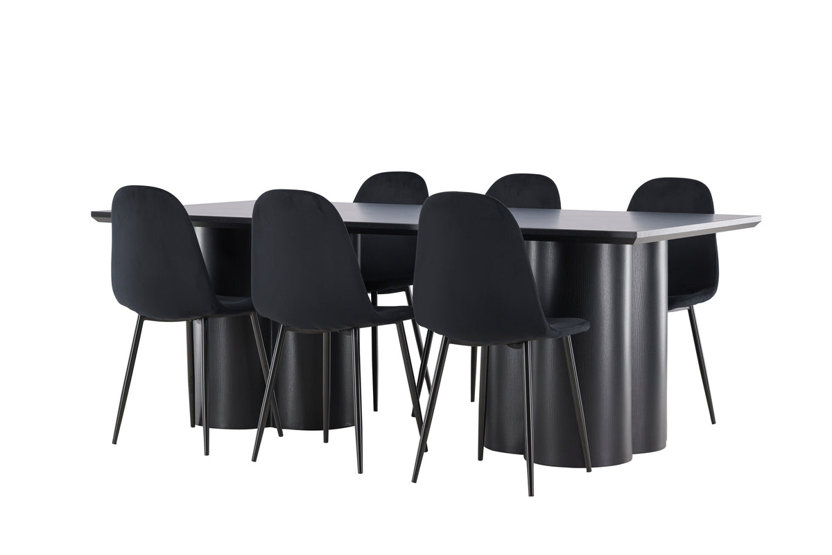 Olivia Matbord med Polar Stolarna – MDF