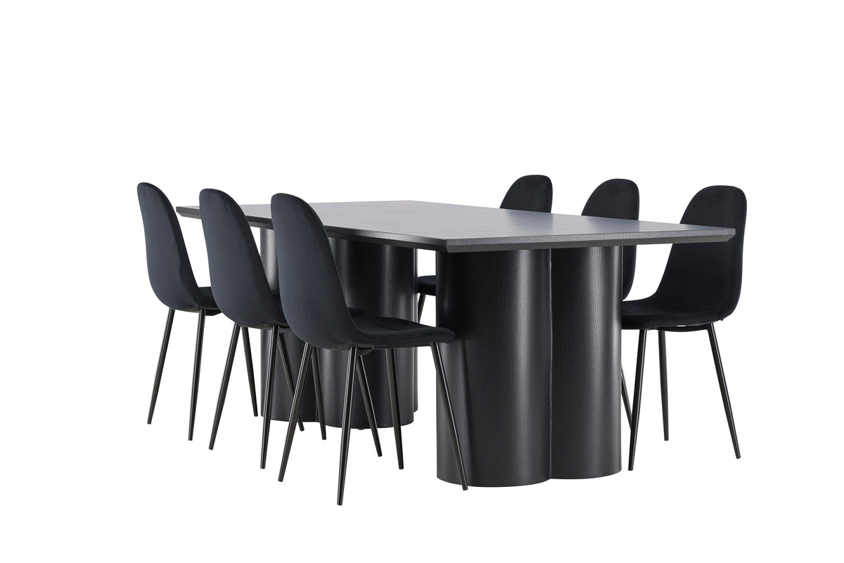 Olivia Matbord med Polar Stolarna – MDF