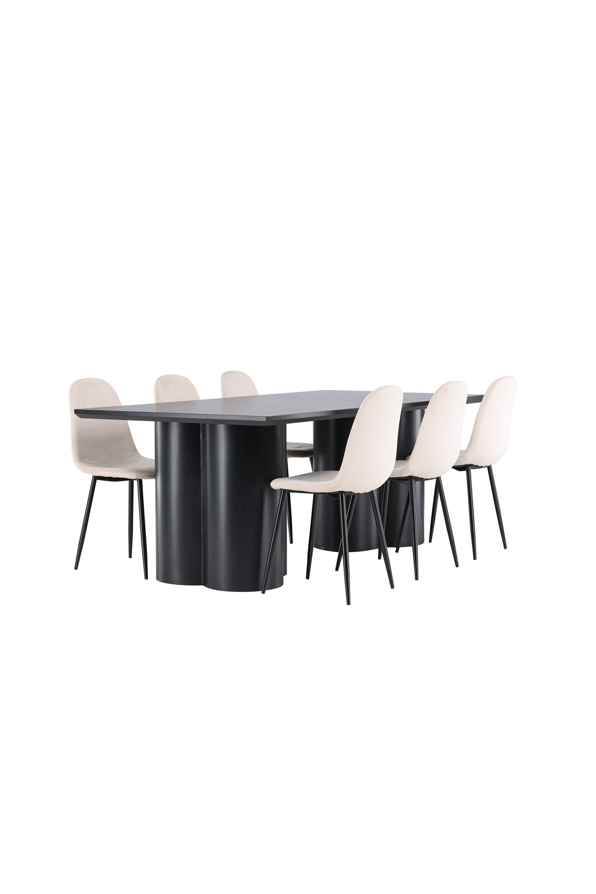 Olivia Matbord med Polar Stolarna – MDF