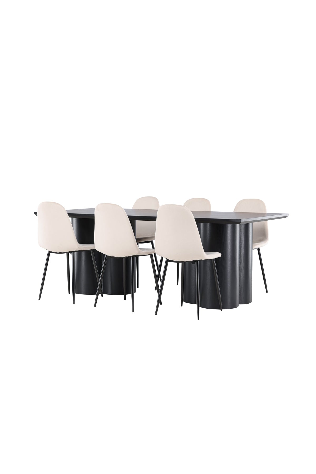 Olivia Matbord med Polar Stolarna – MDF