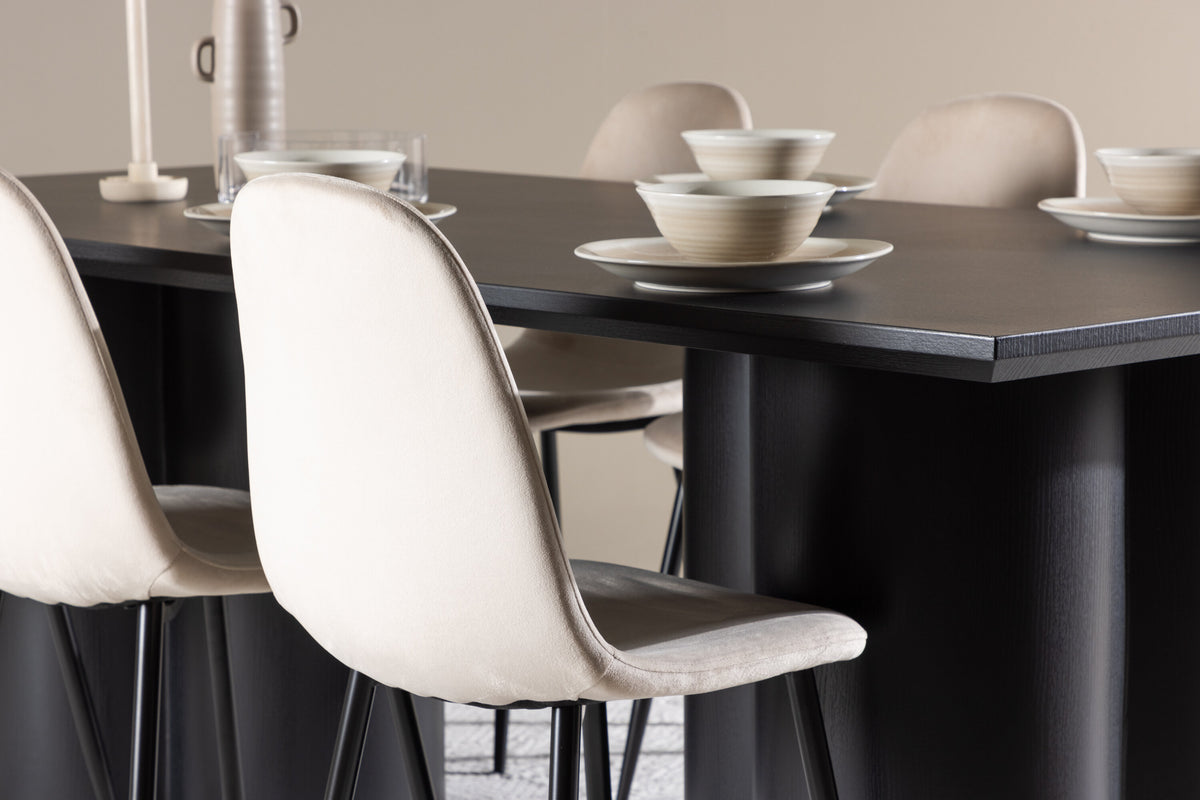 Olivia Matbord med Polar Stolarna – MDF