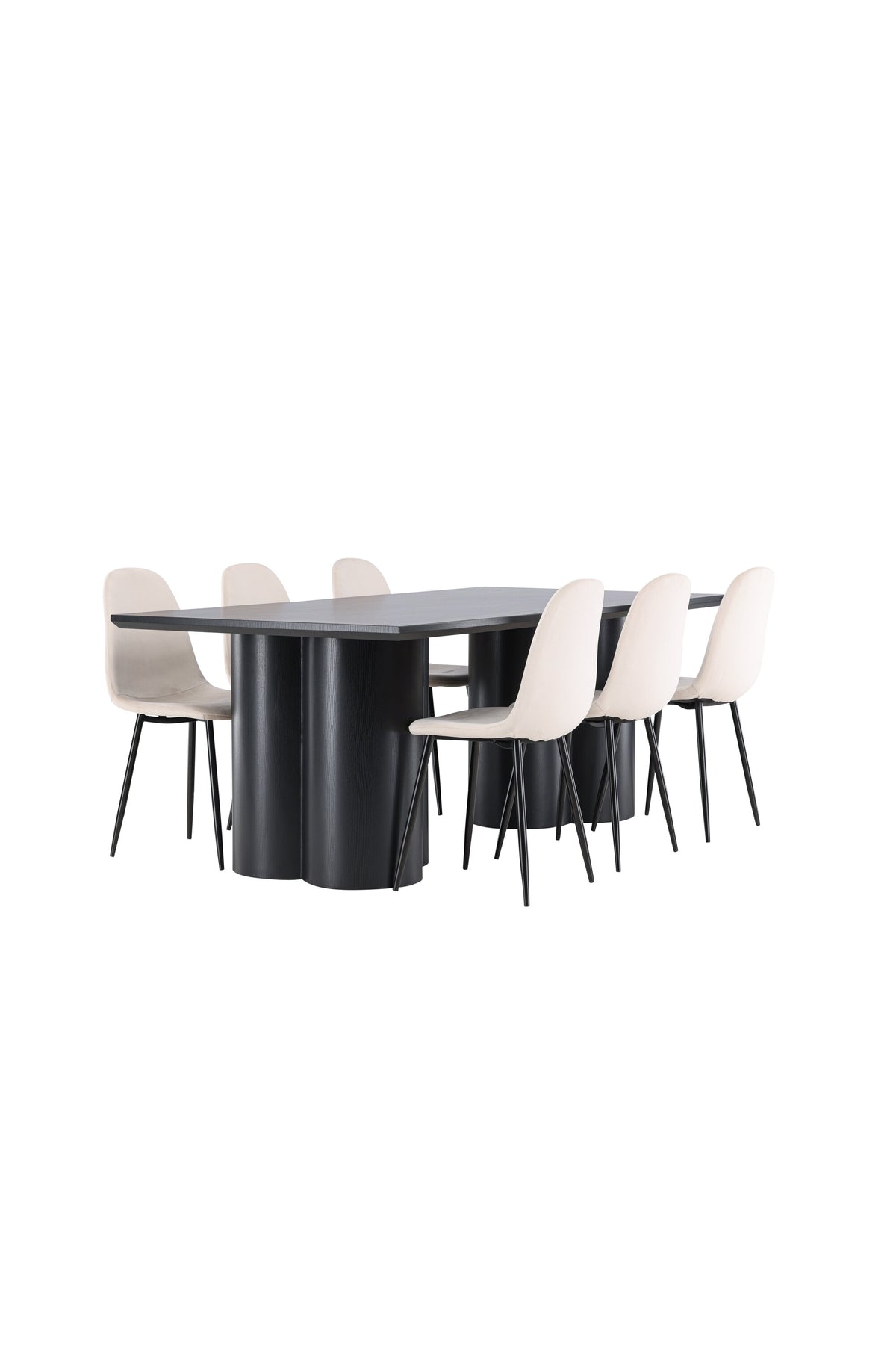 Olivia Matbord med Polar Stolarna – MDF
