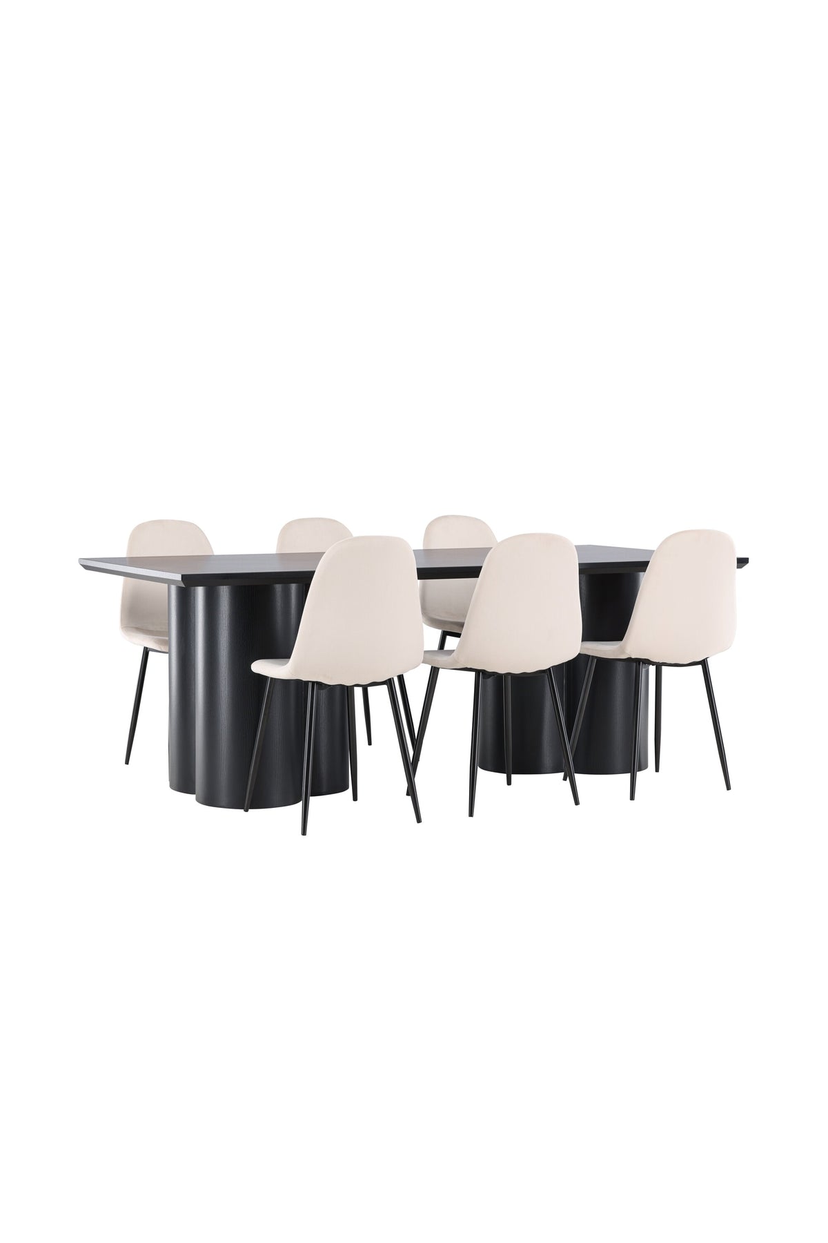 Olivia Matbord med Polar Stolarna – MDF
