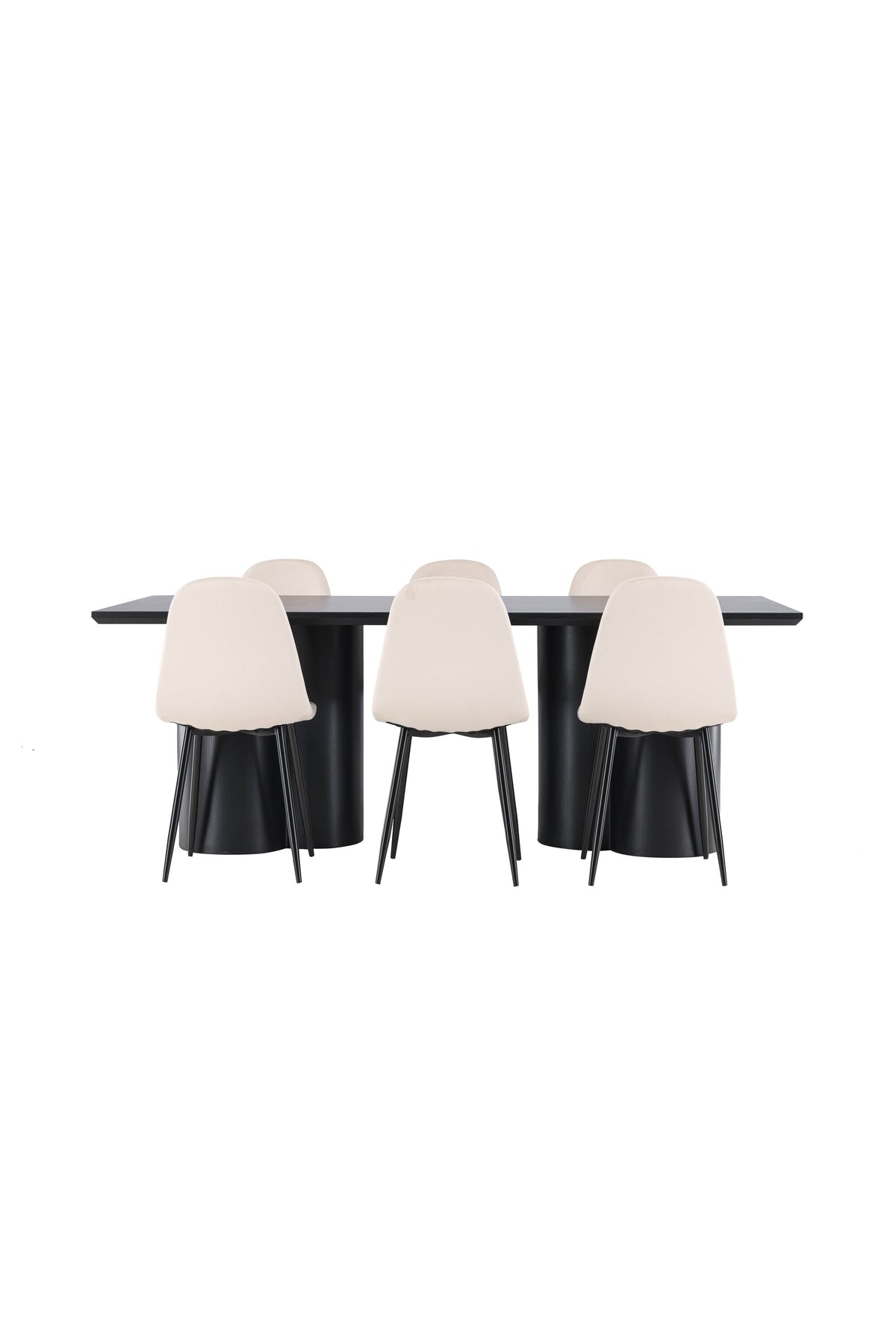 Olivia Matbord med Polar Stolarna – MDF
