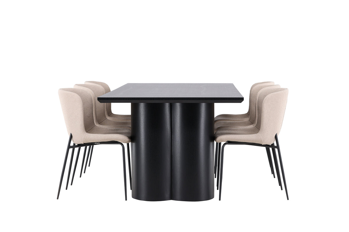 Olivia Matbord med Modesto Stolarna – MDF