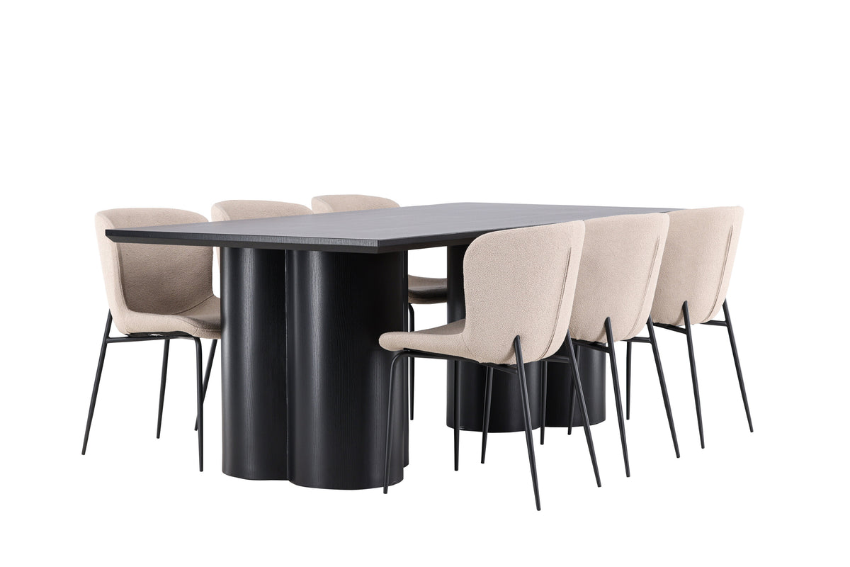 Olivia Matbord med Modesto Stolarna – MDF