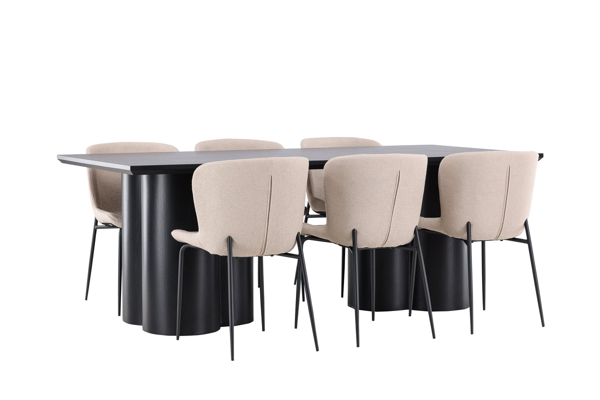 Olivia Matbord med Modesto Stolarna – MDF