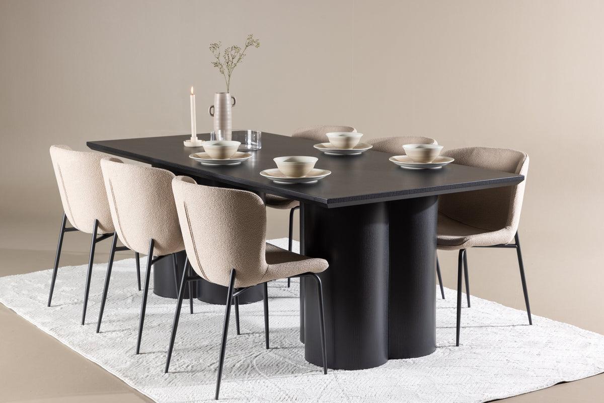 Olivia Matbord med Modesto Stolarna – MDF