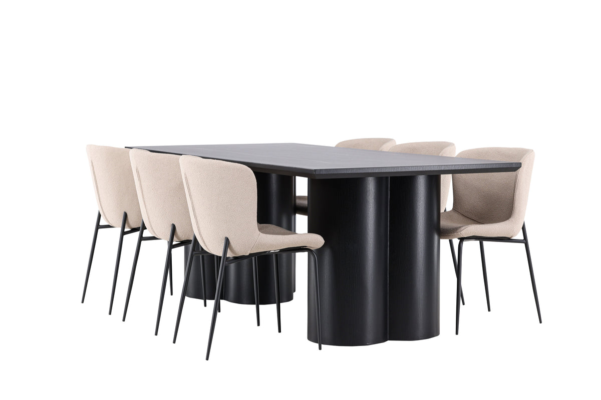 Olivia Matbord med Modesto Stolarna – MDF