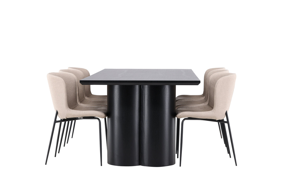 Olivia Matbord med Modesto Stolarna – MDF