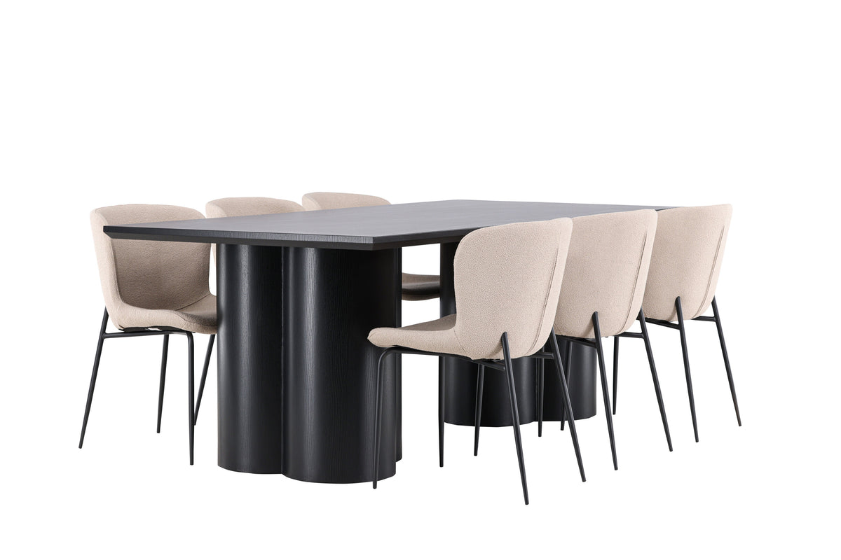 Olivia Matbord med Modesto Stolarna – MDF