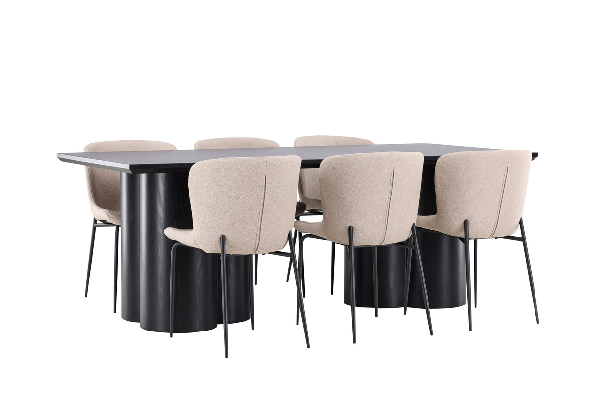 Olivia Matbord med Modesto Stolarna – MDF