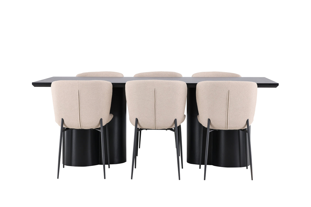 Olivia Matbord med Modesto Stolarna – MDF