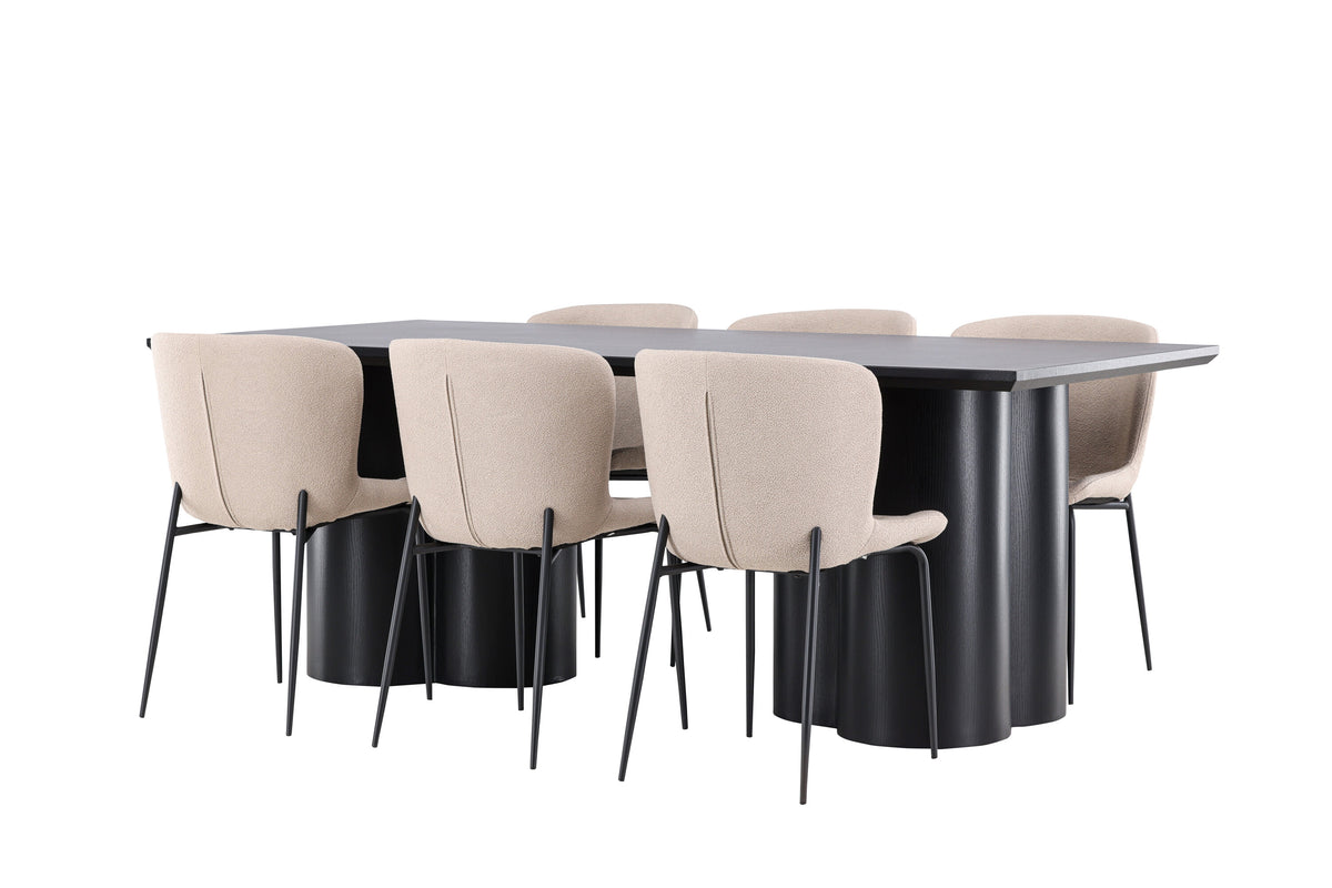 Olivia Matbord med Modesto Stolarna – MDF