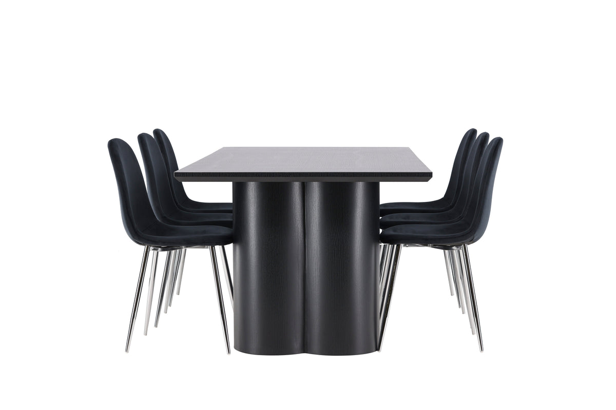 Olivia Matbord med Polar Stolarna – MDF