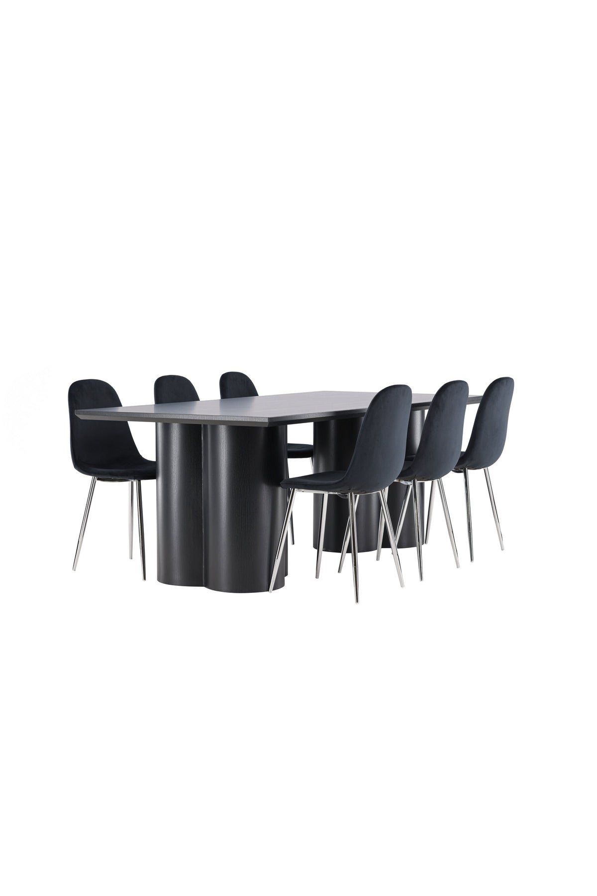 Olivia Matbord med Polar Stolarna – MDF