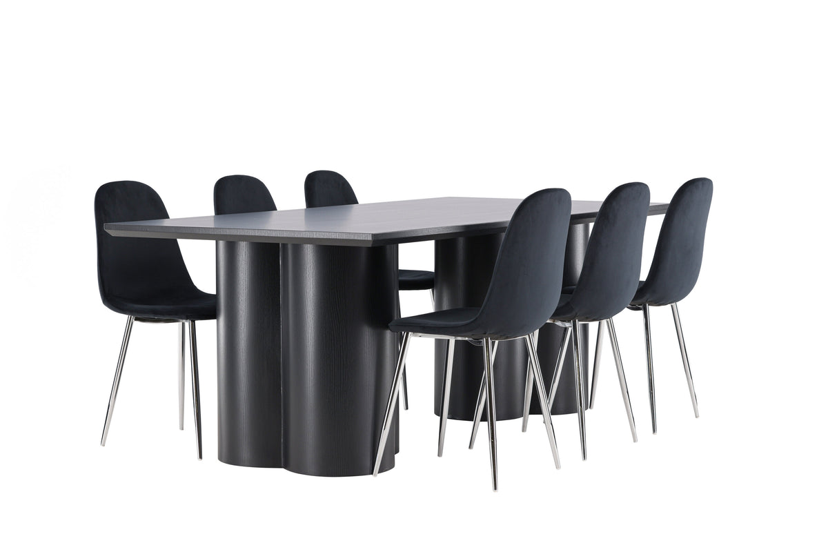 Olivia Matbord med Polar Stolarna – MDF