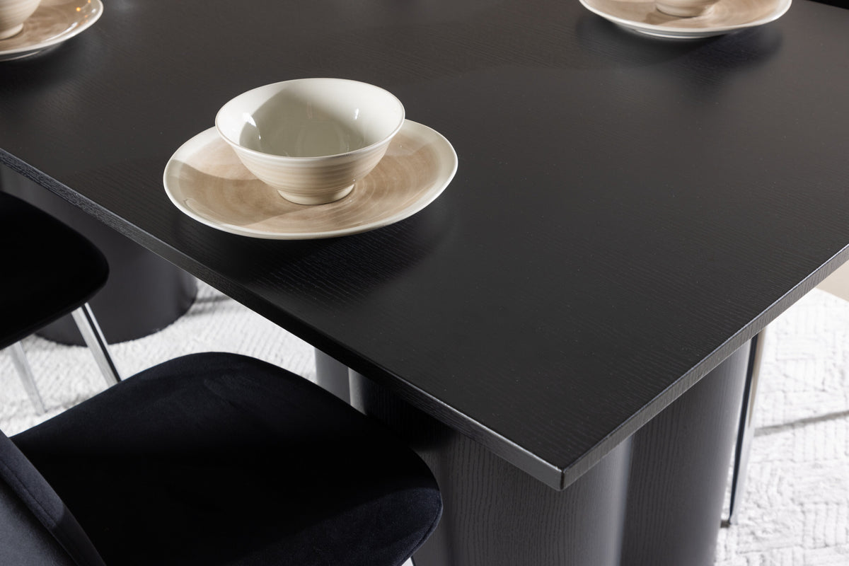 Olivia Matbord med Polar Stolarna – MDF