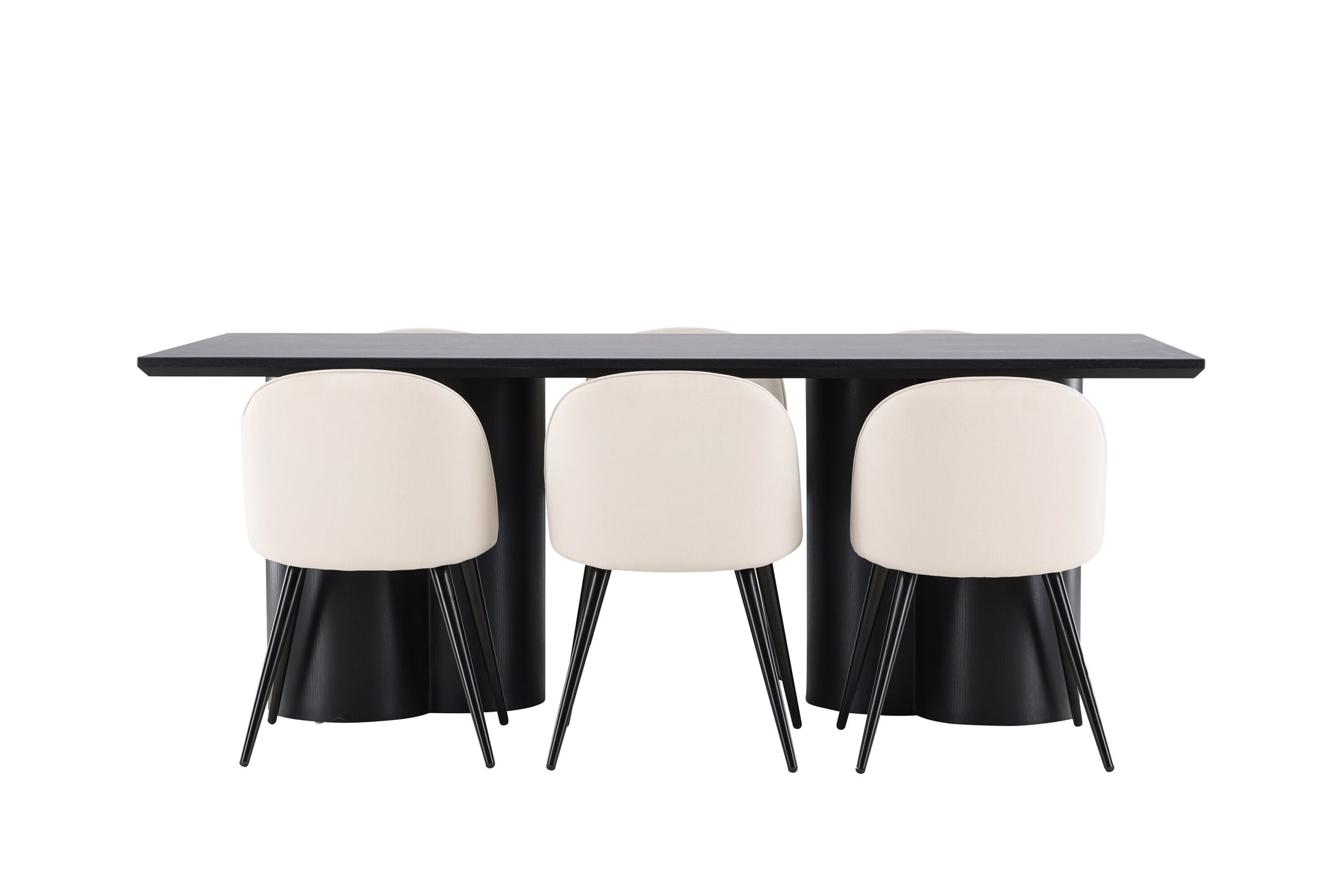 Olivia Matbord med Velvet Stolarna – MDF