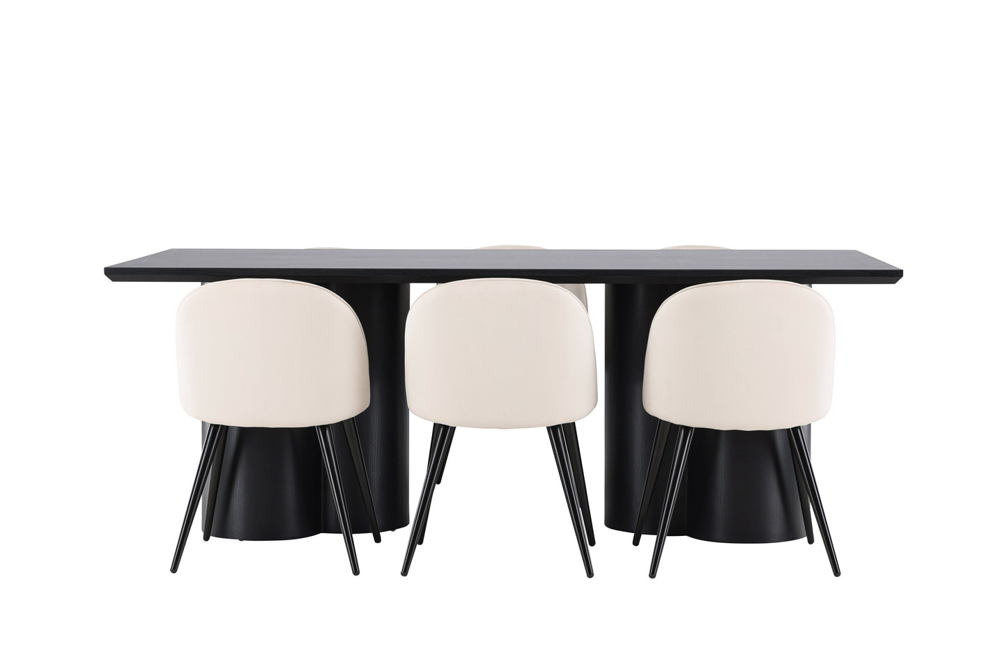 Olivia Matbord med Velvet Stolarna – MDF