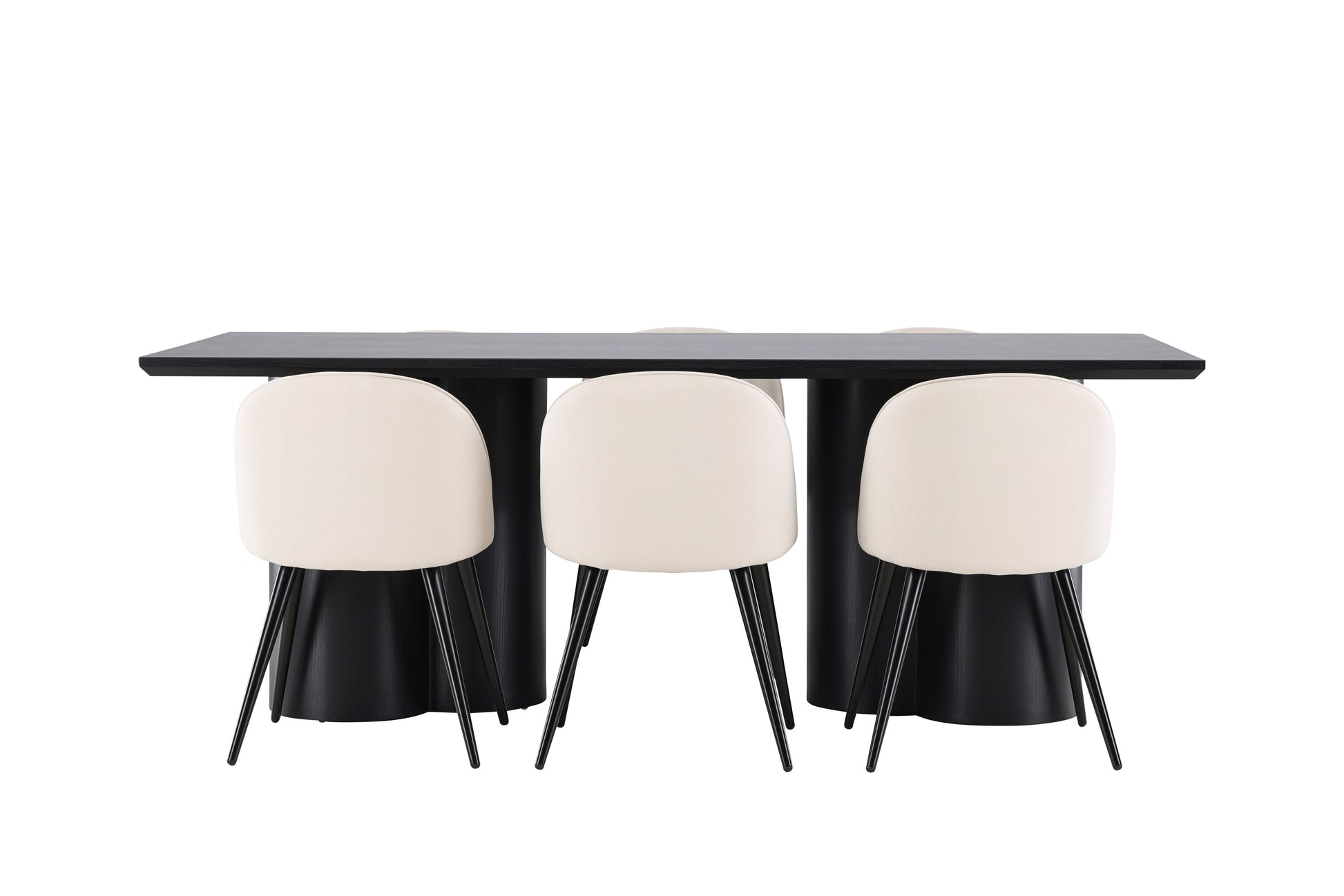 Olivia Matbord med Velvet Stolarna – MDF