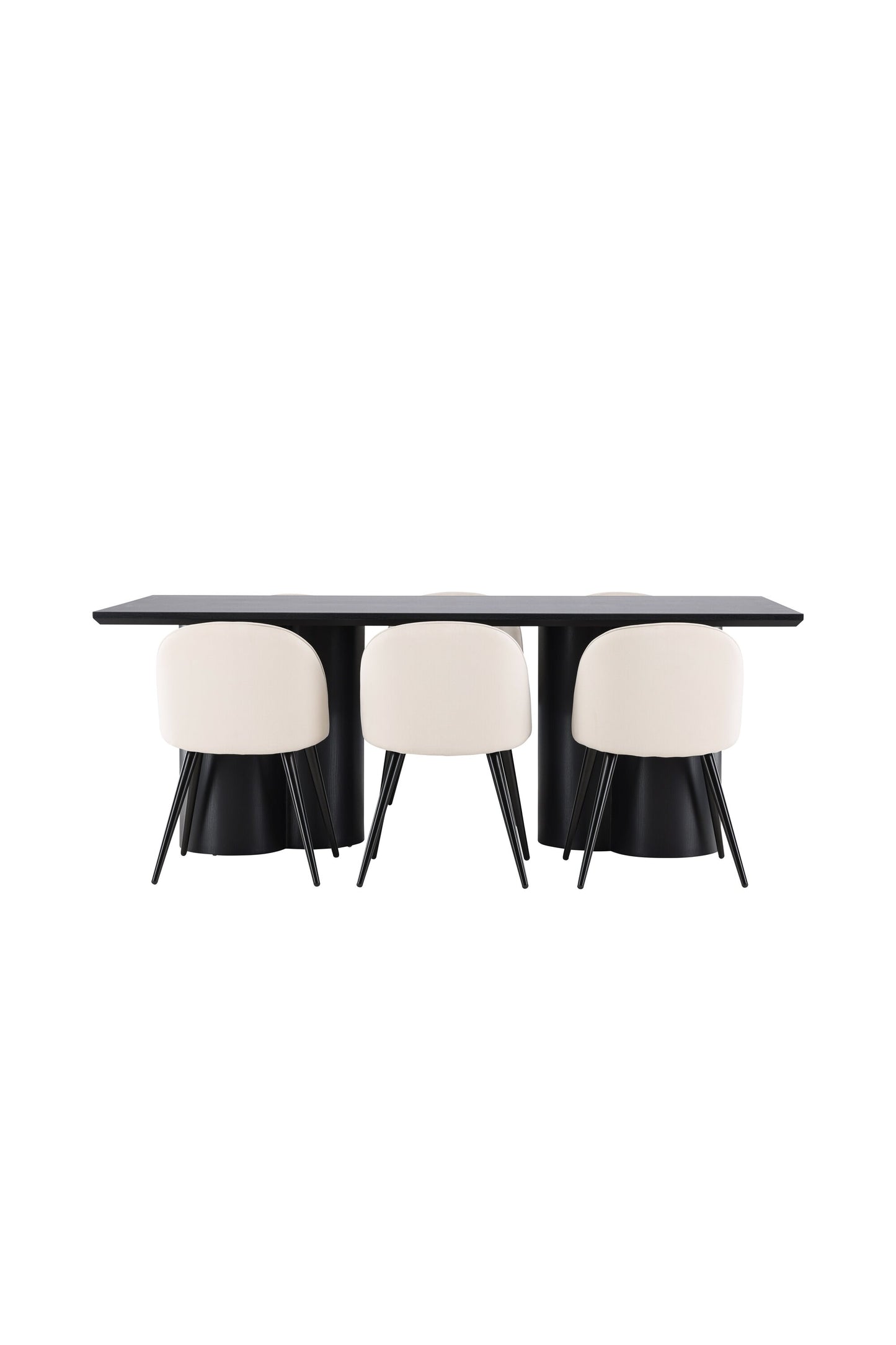 Olivia Matbord med Velvet Stolarna – MDF