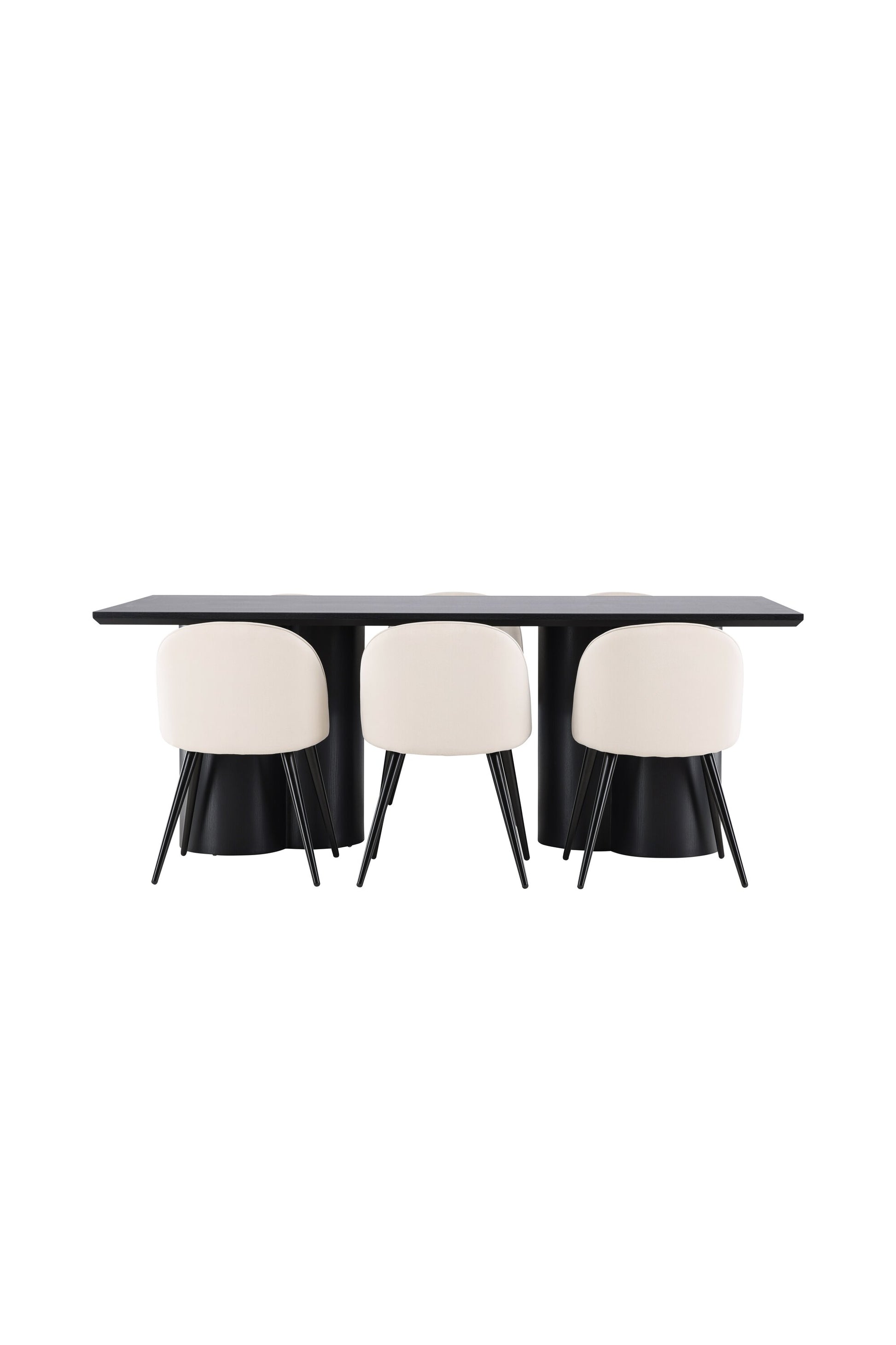 Olivia Matbord med Velvet Stolarna – MDF