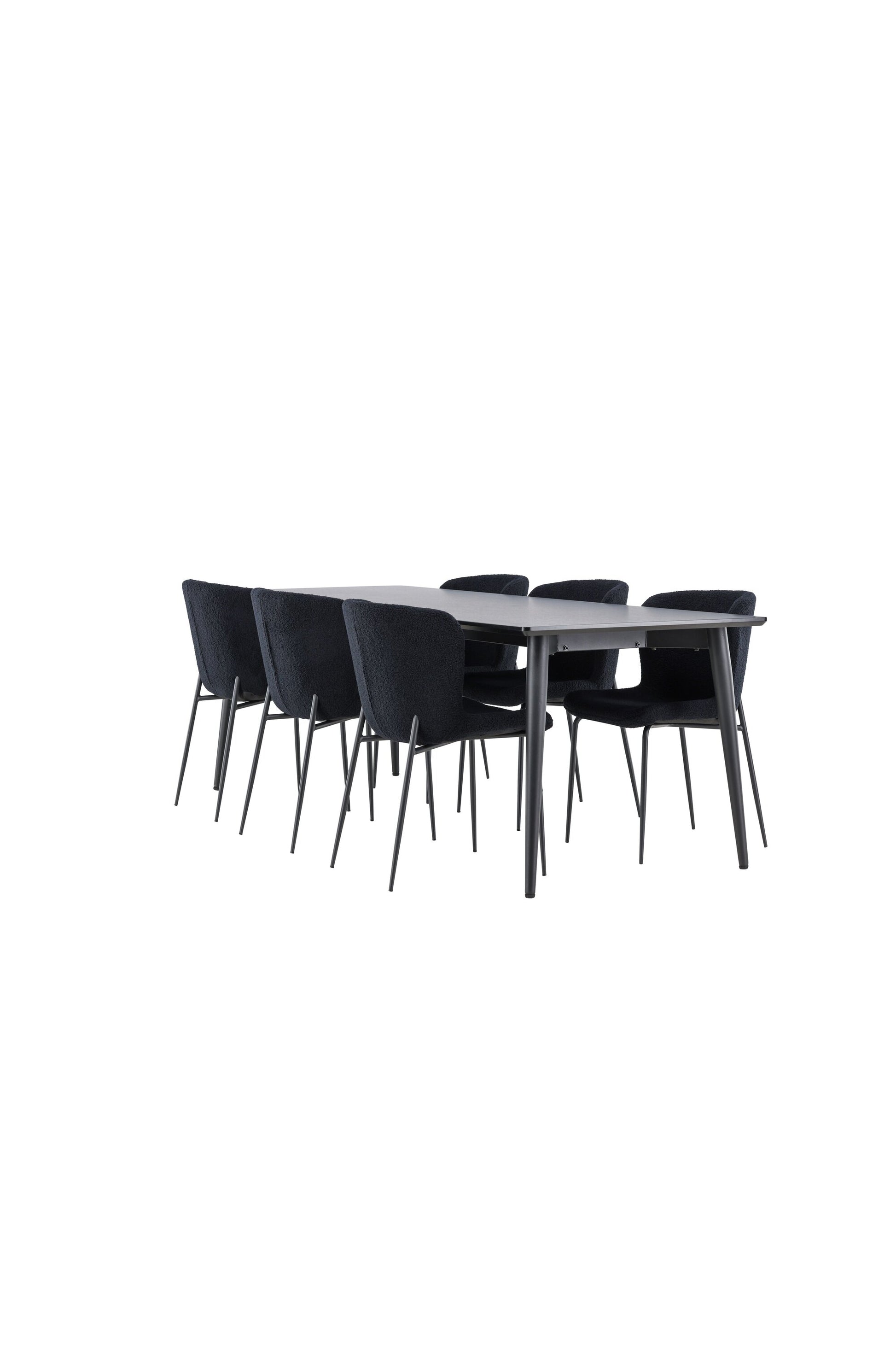 Ellis Matbord med Modesto Stolarna – MDF