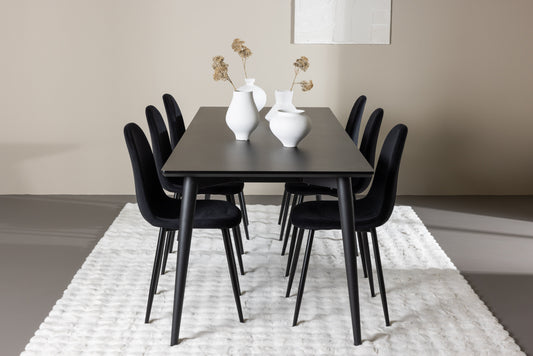 Ellis Matbord med Polar Stolarna – MDF