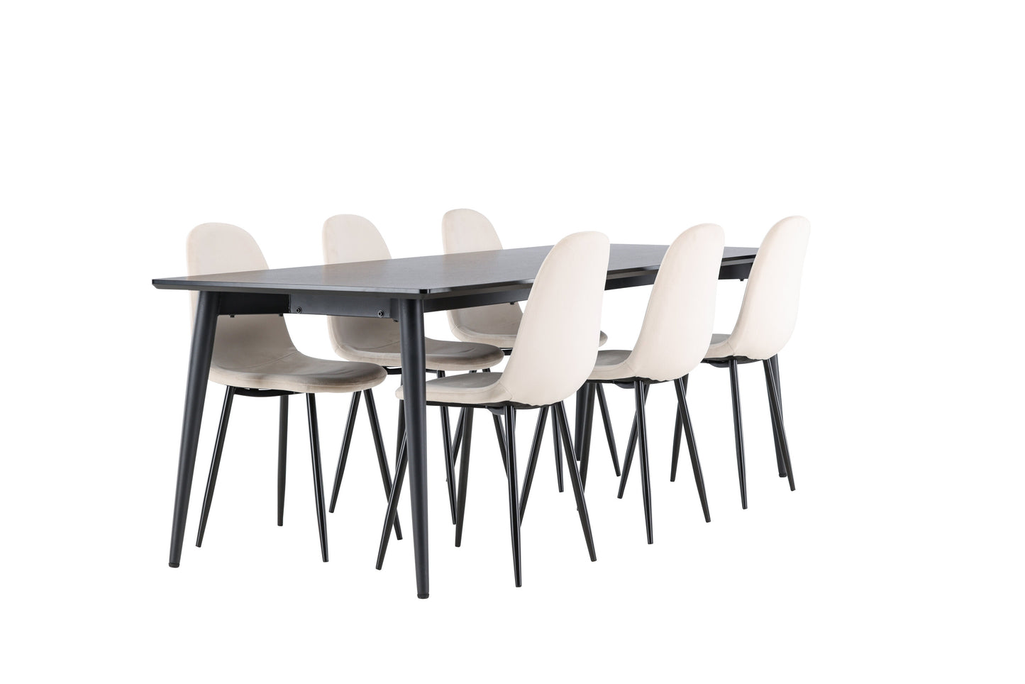 Ellis Matbord med Polar Stolarna – MDF
