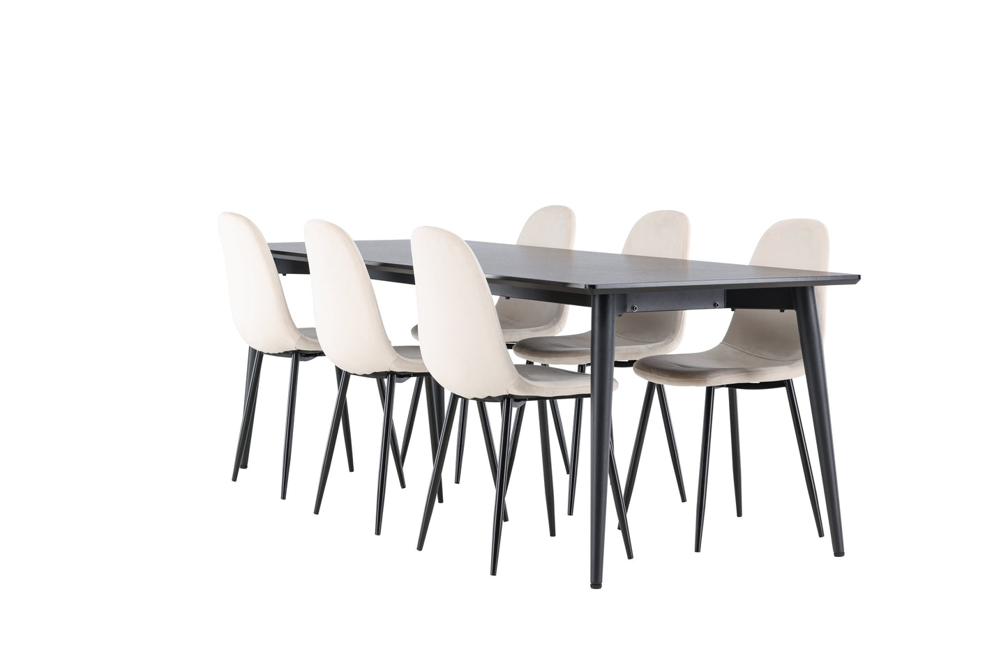 Ellis Matbord med Polar Stolarna – MDF
